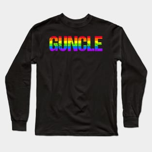 Guncle Definition Gay Uncle Pride Month Lgbtq Lgbt Long Sleeve T-Shirt